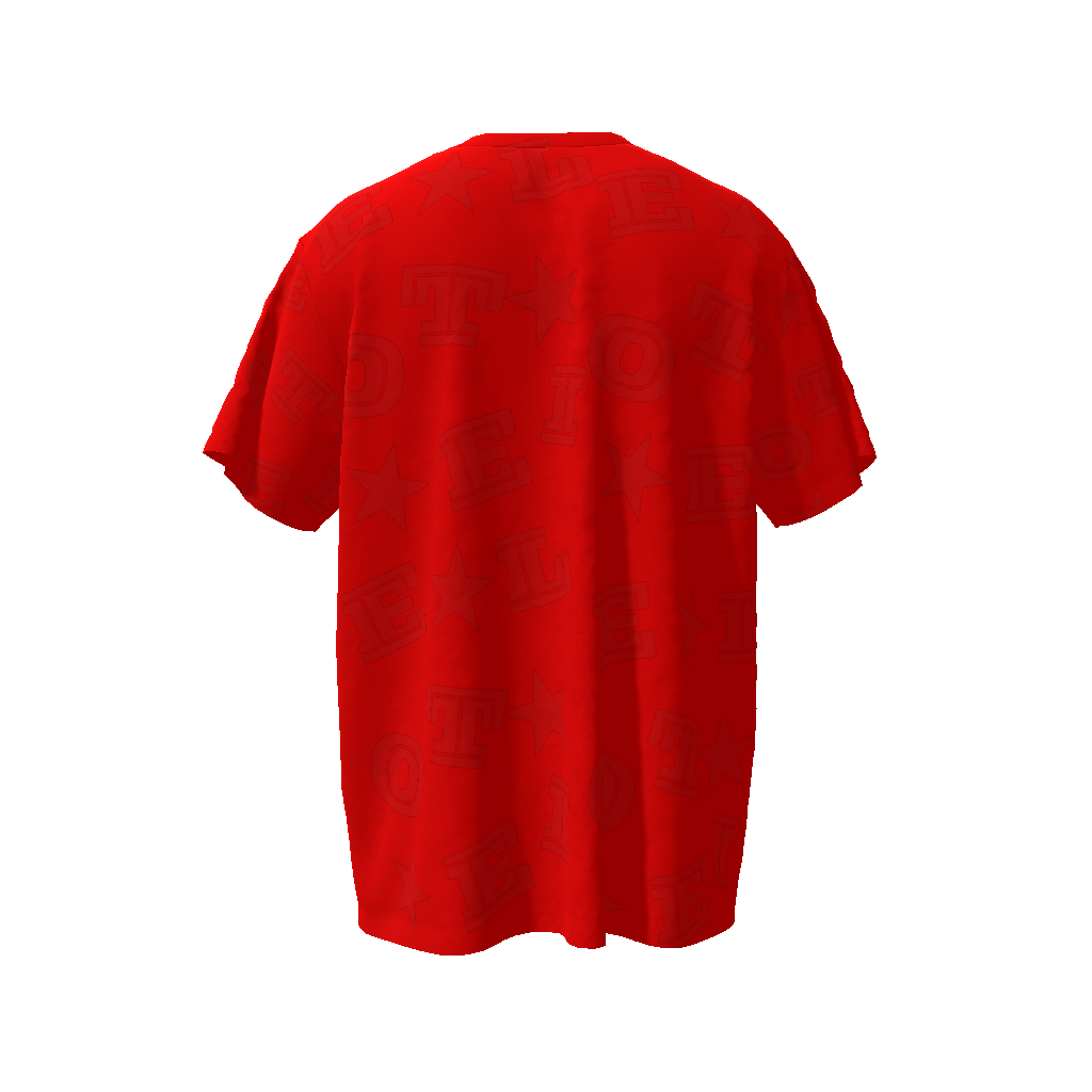 oversize,red on red,trendy design,artistic hiphop,ER branding,red star,streetwear