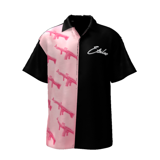 men in Pink,Custom Image,ER Branding,Lapel Shirt Trend,Streetwear,Artistic